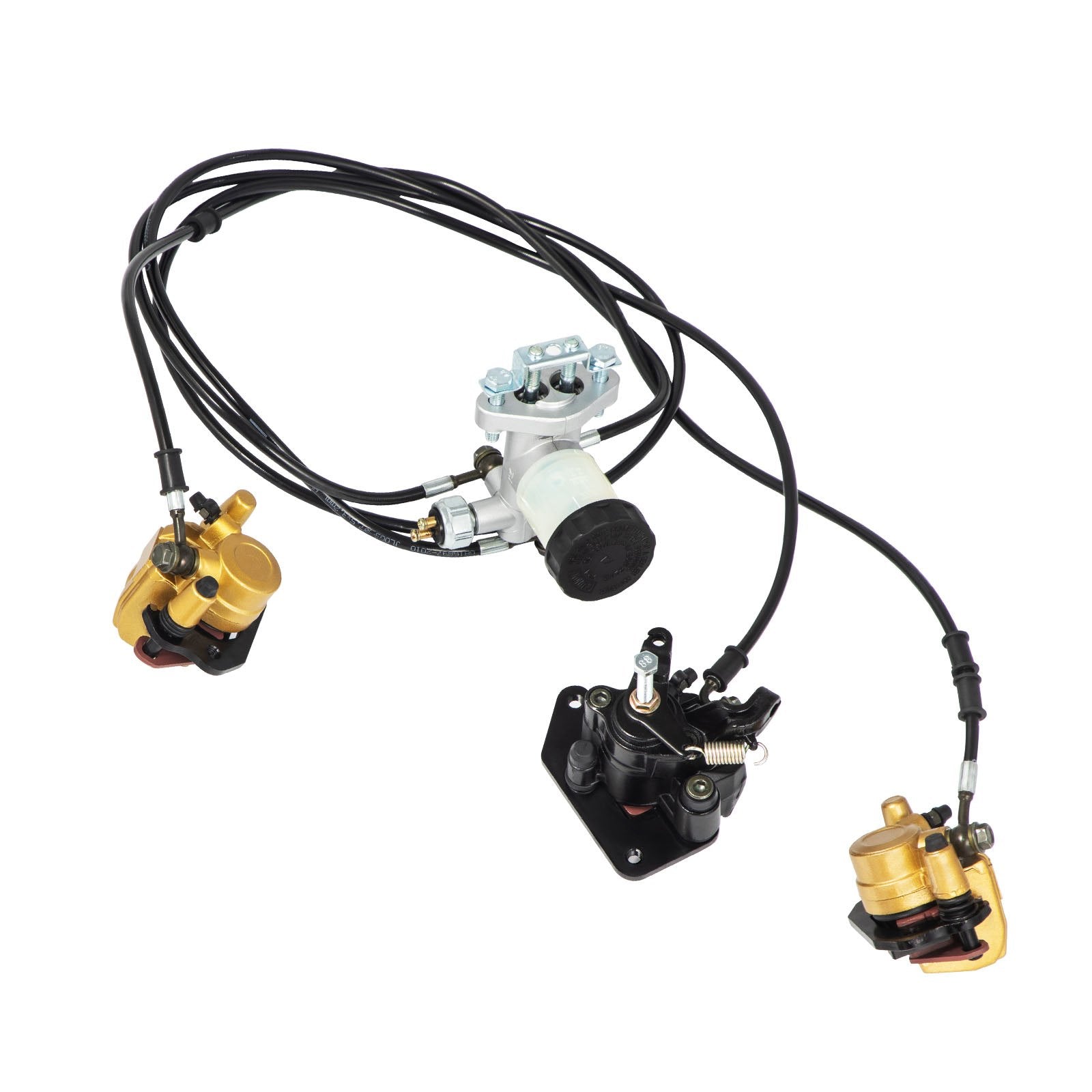 Automotive Repair & Speciality Tools: VEVOR Go Kart Brake Master Cylinder Kit Go Kart Hydraulic Brake Kit Universal Go Karts Brake Kit Complete Including Master Cylinder, Hose, Caliper, Pad for 150cc Automotive