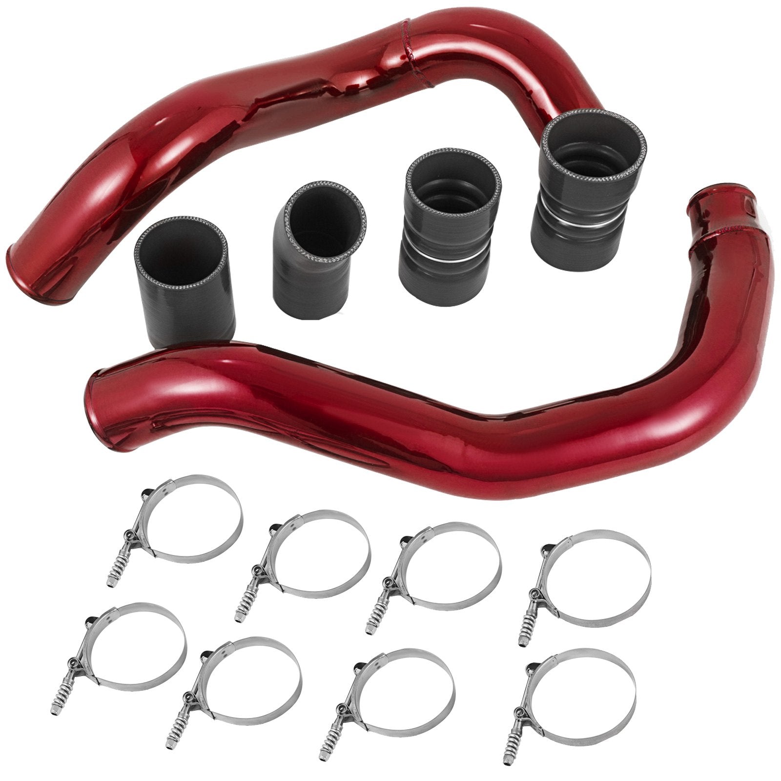 Fuel & Exhaust: Fit Ford 03-07 6.0L V8 Powerstroke Diesel Turbo Intercooler Pipe and Boot Kit