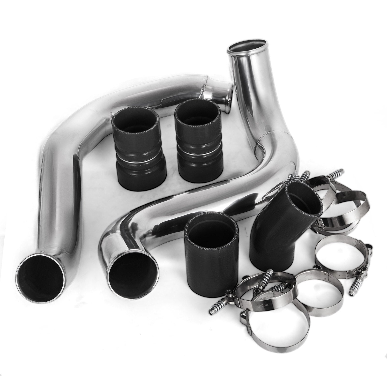 Fuel & Exhaust: VEVOR Turbo Intercooler Pipe & Boot Kit Silver for 03-07 Ford 6.0L Powerstroke Diesel