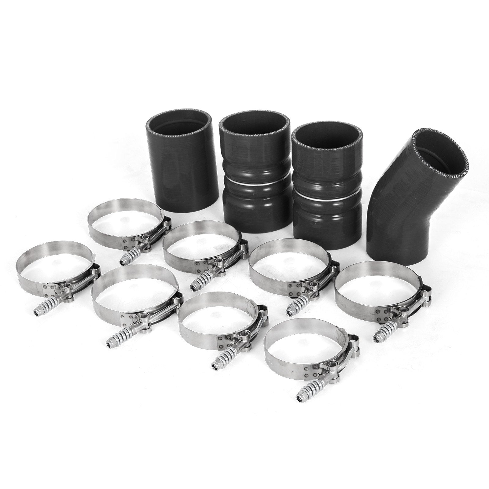 Fuel & Exhaust: VEVOR Turbo Intercooler Pipe & Boot Kit Silver for 03-07 Ford 6.0L Powerstroke Diesel