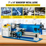 Putty Knives, Scrapers & Chisels: VEVOR Metal Lathe 7'' x 14'', Mini Metal Lathe 0-2500 RPM Variable Speed,Mini Lathe with 4"" 3-jaw Chuck,Bench Top Metal Lathe, Benchtop Lathe, for Various Types of Metal Turning
