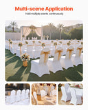 Women's Uggs & Slippers: VEVOR Stretch Spandex Folding Chair Covers, Universal Fitted Chair Cover, Removable Washable Protective Slipcovers, for Wedding, Holiday, Banquet, Party, Celebration, Dining (100PCS White)