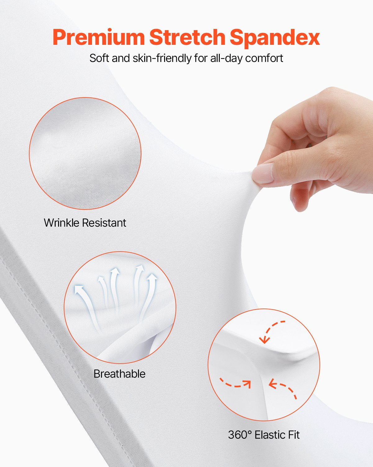 Women's Uggs & Slippers: VEVOR Stretch Spandex Folding Chair Covers, Universal Fitted Chair Cover, Removable Washable Protective Slipcovers, for Wedding, Holiday, Banquet, Party, Celebration, Dining (100PCS White)