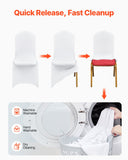 Women's Uggs & Slippers: VEVOR Stretch Spandex Folding Chair Covers, Universal Fitted Chair Cover, Removable Washable Protective Slipcovers, for Wedding, Holiday, Banquet, Party, Celebration, Dining (100PCS White)