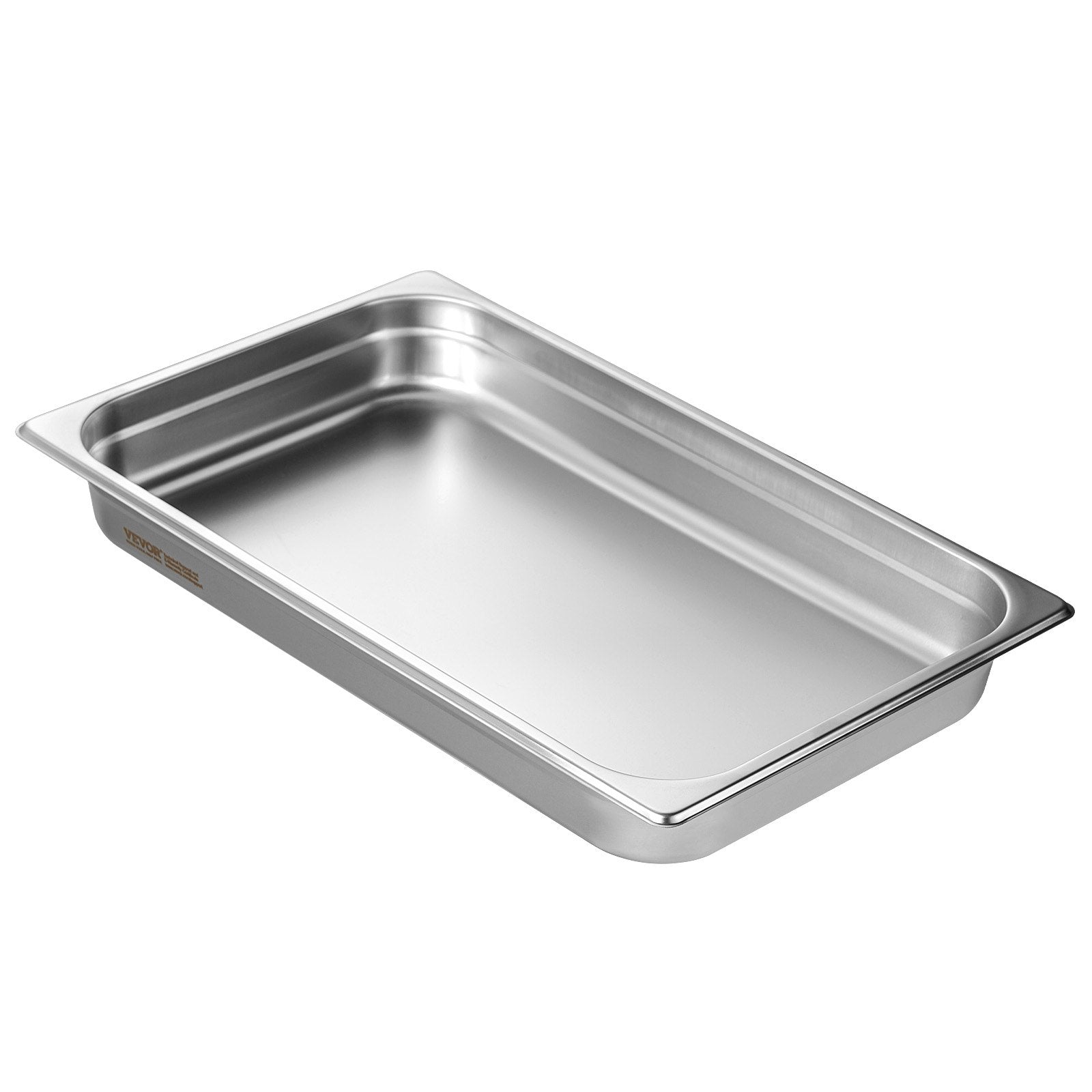 Food Storage: VEVOR 6 Pack Hotel Pans, Full Size Anti-Jam Steam Pan, 0.8mm Thick Stainless Steel Restaurant Steam Table Pan, 2.5-Inch Deep Commercial Table Pan, Catering Storage Food Pan, for Industrial & Scientifi