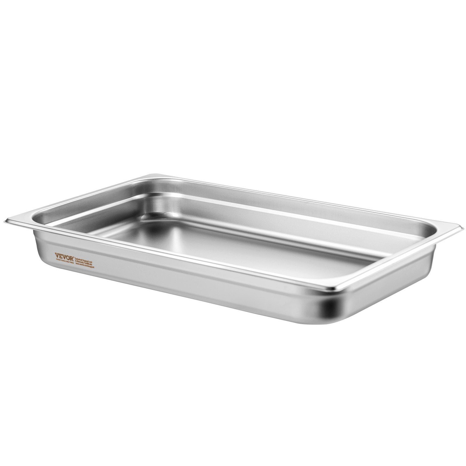 Food Storage: VEVOR 6 Pack Hotel Pans, Full Size Anti-Jam Steam Pan, 0.8mm Thick Stainless Steel Restaurant Steam Table Pan, 2.5-Inch Deep Commercial Table Pan, Catering Storage Food Pan, for Industrial & Scientifi