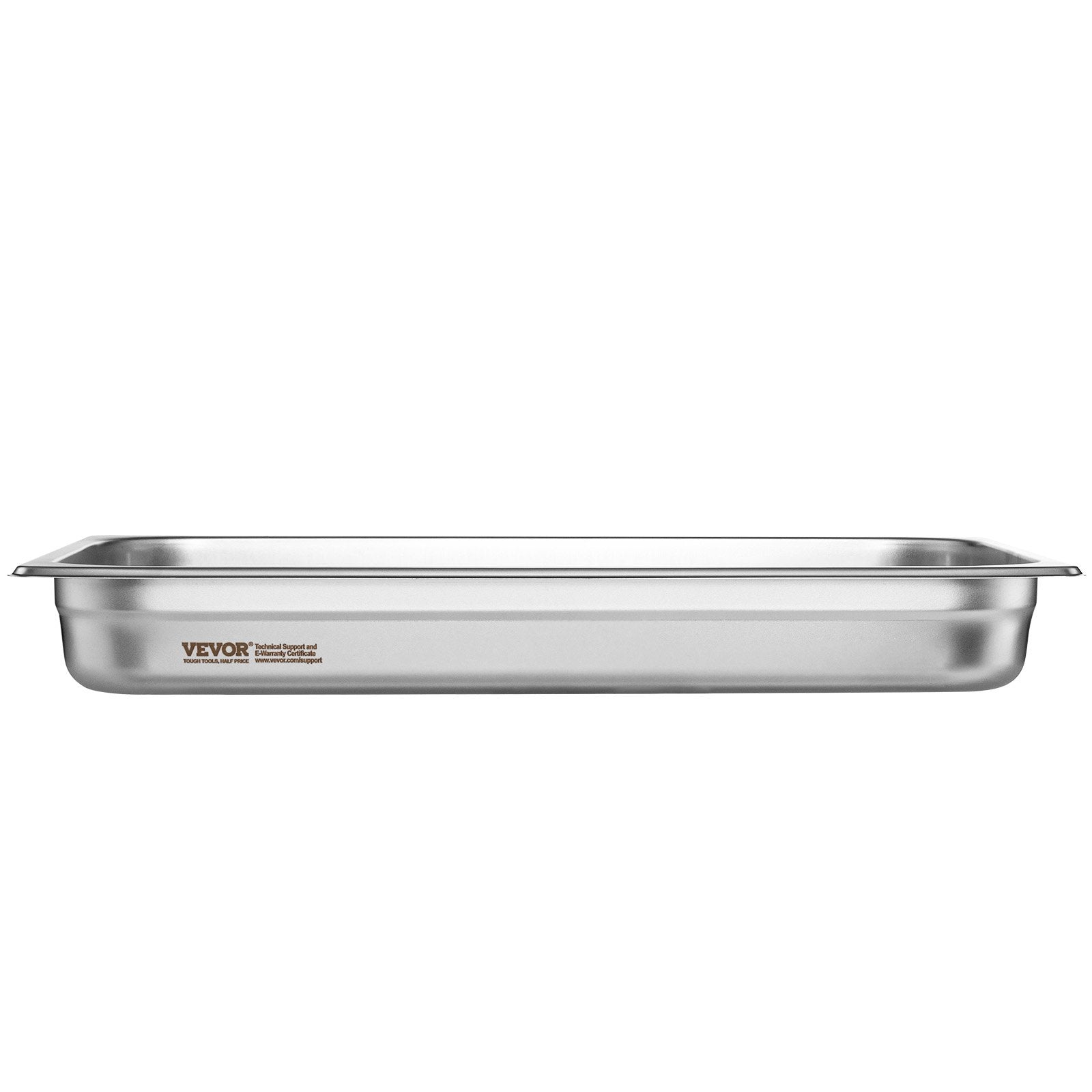 Food Storage: VEVOR 6 Pack Hotel Pans, Full Size Anti-Jam Steam Pan, 0.8mm Thick Stainless Steel Restaurant Steam Table Pan, 2.5-Inch Deep Commercial Table Pan, Catering Storage Food Pan, for Industrial & Scientifi