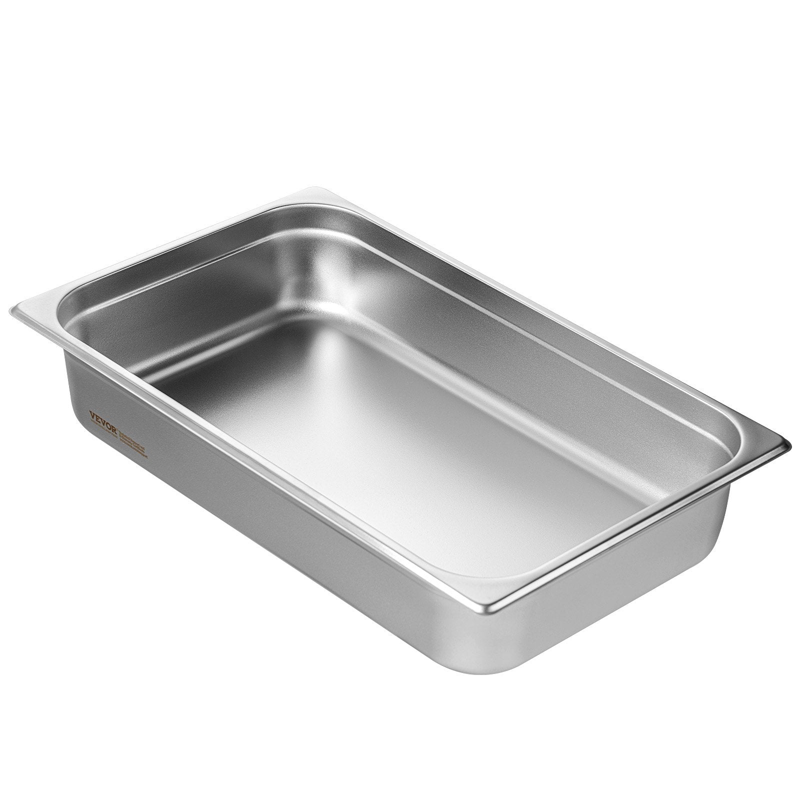 Food Storage: VEVOR 6 Pack Hotel Pans, Full Size Anti-Jam Steam Pan, 0.8mm Thick Stainless Steel Restaurant Steam Table Pan, 4-Inch Deep Commercial Table Pan, Catering Storage Food Pan, for Industrial & Scientific