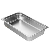 Food Storage: VEVOR 6 Pack Hotel Pans, Full Size Anti-Jam Steam Pan, 0.8mm Thick Stainless Steel Restaurant Steam Table Pan, 4-Inch Deep Commercial Table Pan, Catering Storage Food Pan, for Industrial & Scientific