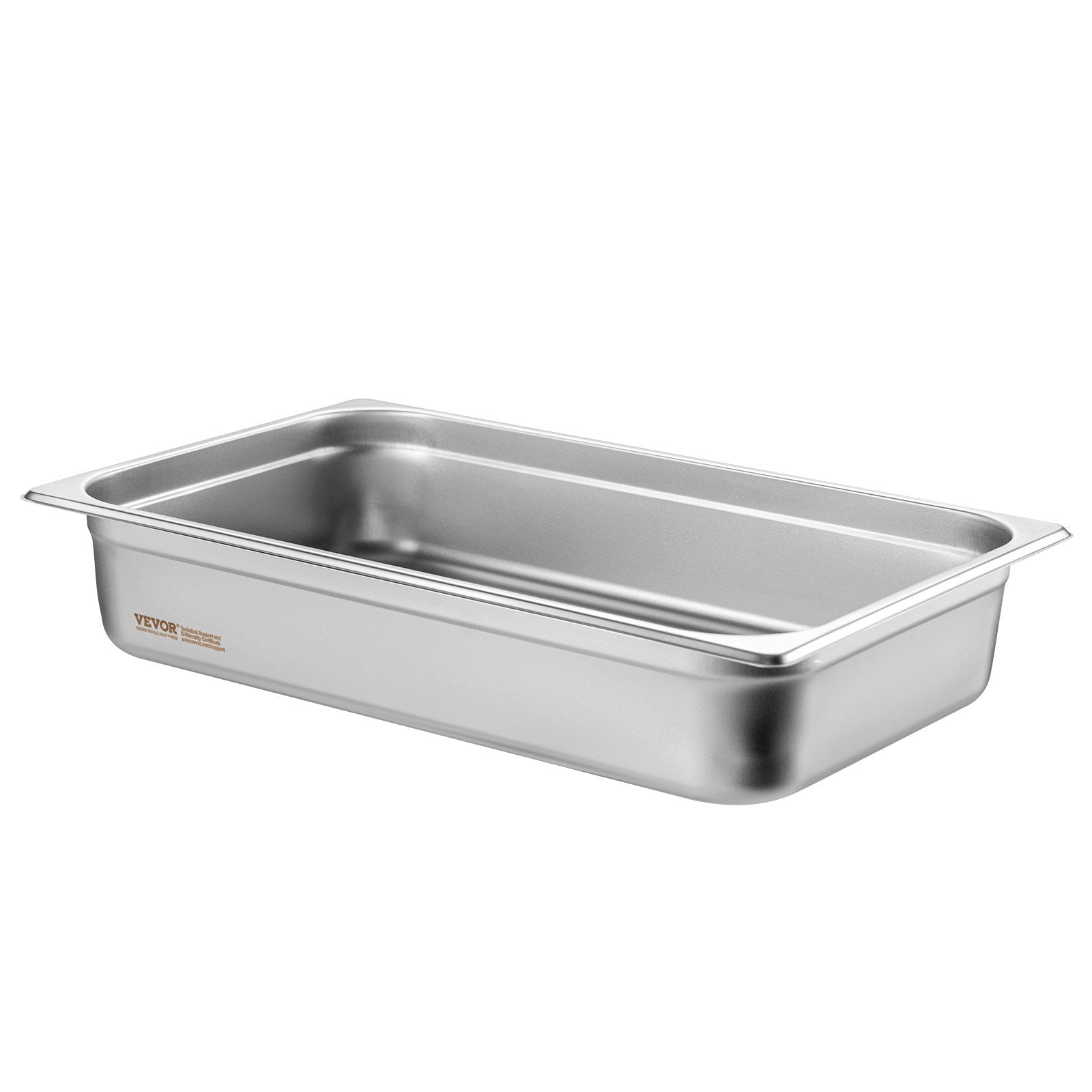 Food Storage: VEVOR 6 Pack Hotel Pans, Full Size Anti-Jam Steam Pan, 0.8mm Thick Stainless Steel Restaurant Steam Table Pan, 4-Inch Deep Commercial Table Pan, Catering Storage Food Pan, for Industrial & Scientific