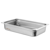 Food Storage: VEVOR 6 Pack Hotel Pans, Full Size Anti-Jam Steam Pan, 0.8mm Thick Stainless Steel Restaurant Steam Table Pan, 4-Inch Deep Commercial Table Pan, Catering Storage Food Pan, for Industrial & Scientific
