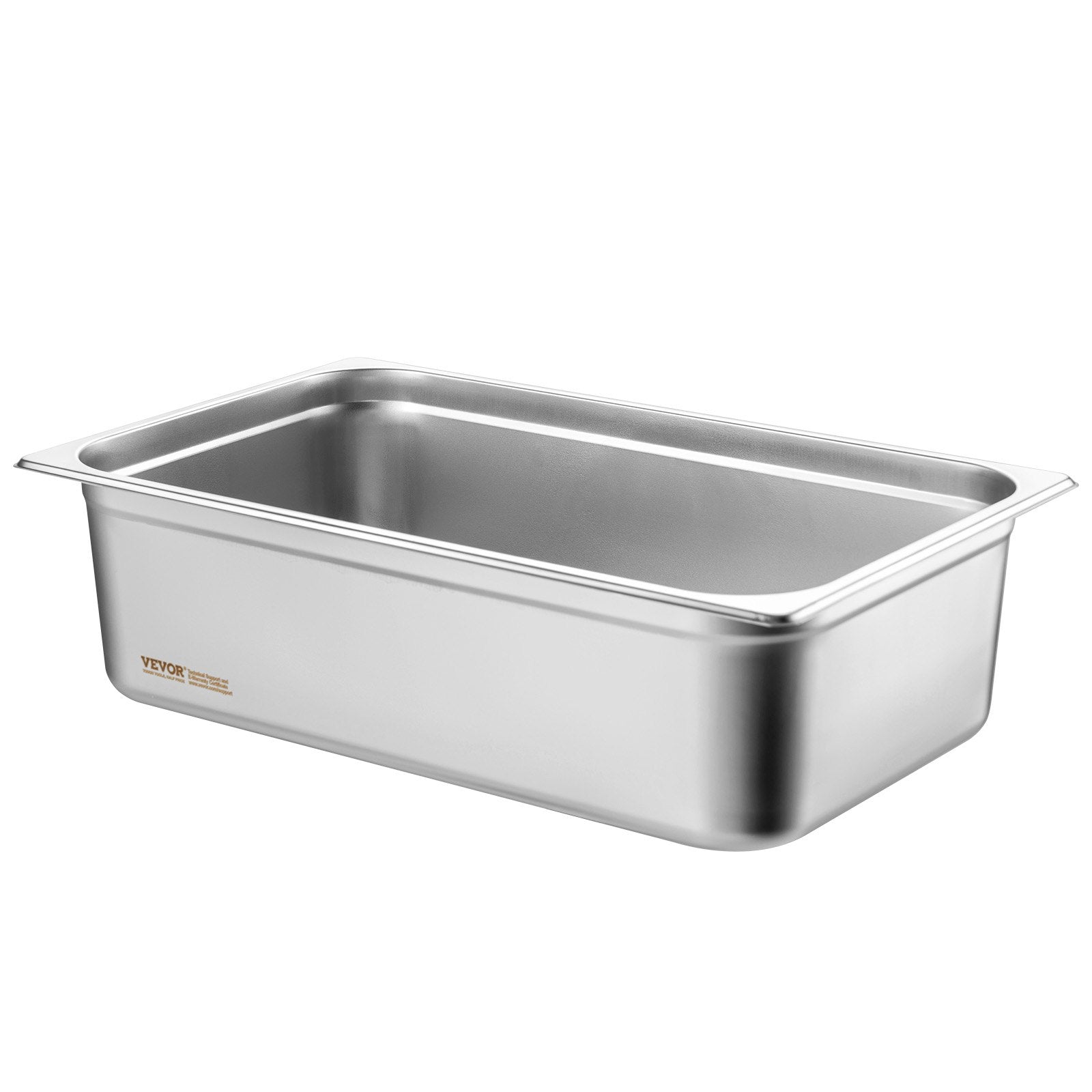 Food Storage: VEVOR 6 Pack Hotel Pans, Full Size Anti-Jam Steam Pan, 0.8mm Thick Stainless Steel Restaurant Steam Table Pan, 6-Inch Deep Commercial Table Pan, Catering Storage Food Pan, for Industrial & Scientific