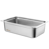 Food Storage: VEVOR 6 Pack Hotel Pans, Full Size Anti-Jam Steam Pan, 0.8mm Thick Stainless Steel Restaurant Steam Table Pan, 6-Inch Deep Commercial Table Pan, Catering Storage Food Pan, for Industrial & Scientific