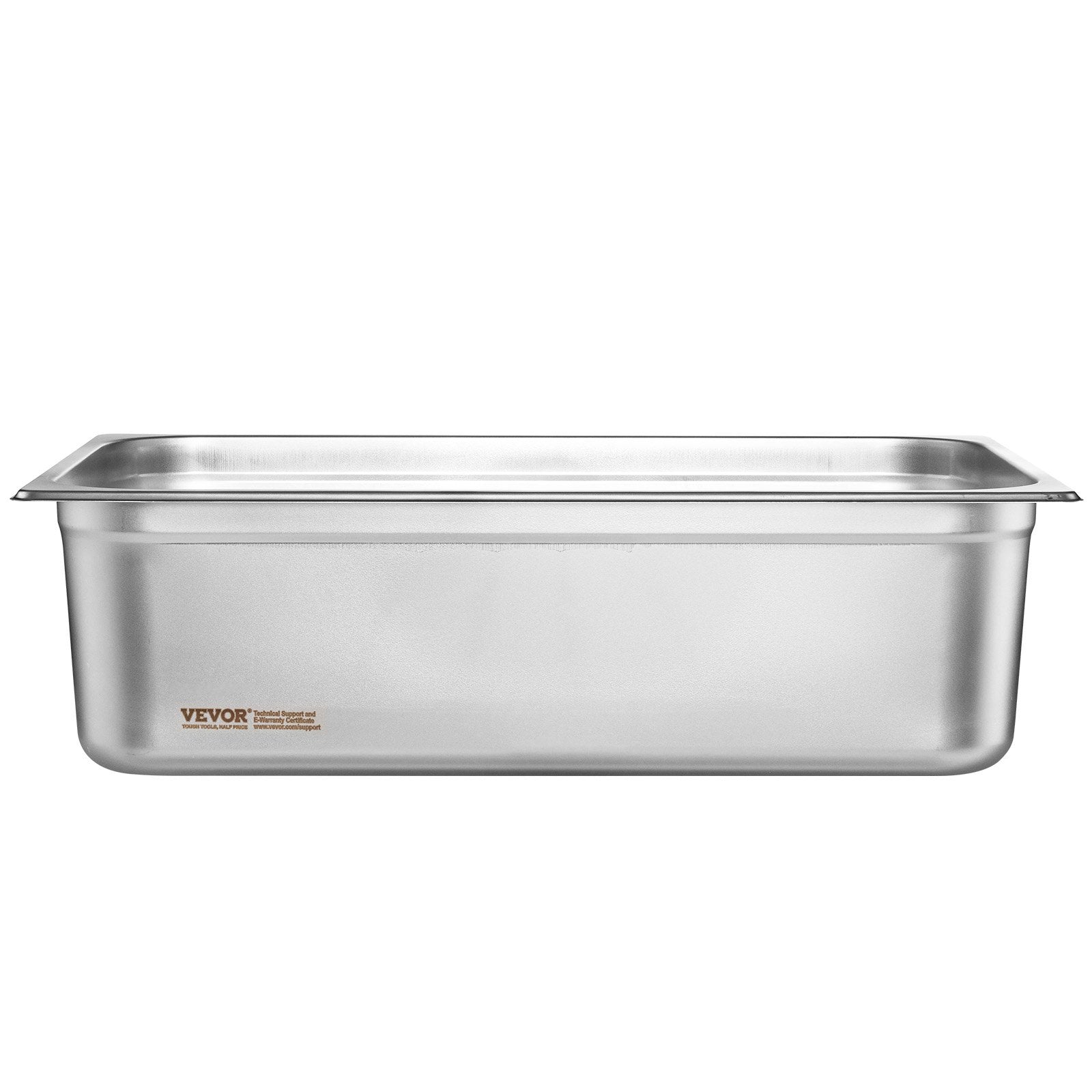 Food Storage: VEVOR 6 Pack Hotel Pans, Full Size Anti-Jam Steam Pan, 0.8mm Thick Stainless Steel Restaurant Steam Table Pan, 6-Inch Deep Commercial Table Pan, Catering Storage Food Pan, for Industrial & Scientific