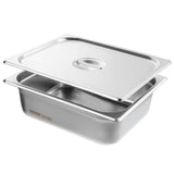 Food Storage: VEVOR 8 Pack Hotel Pans, 1/2 Size Anti-Jam Steam Pan with Lid, 0.8mm Thick Stainless Steel Steam Table Pan, 4-Inch Deep Commercial Table Pan, Catering Storage Food Pan, for Industrial & Scientific