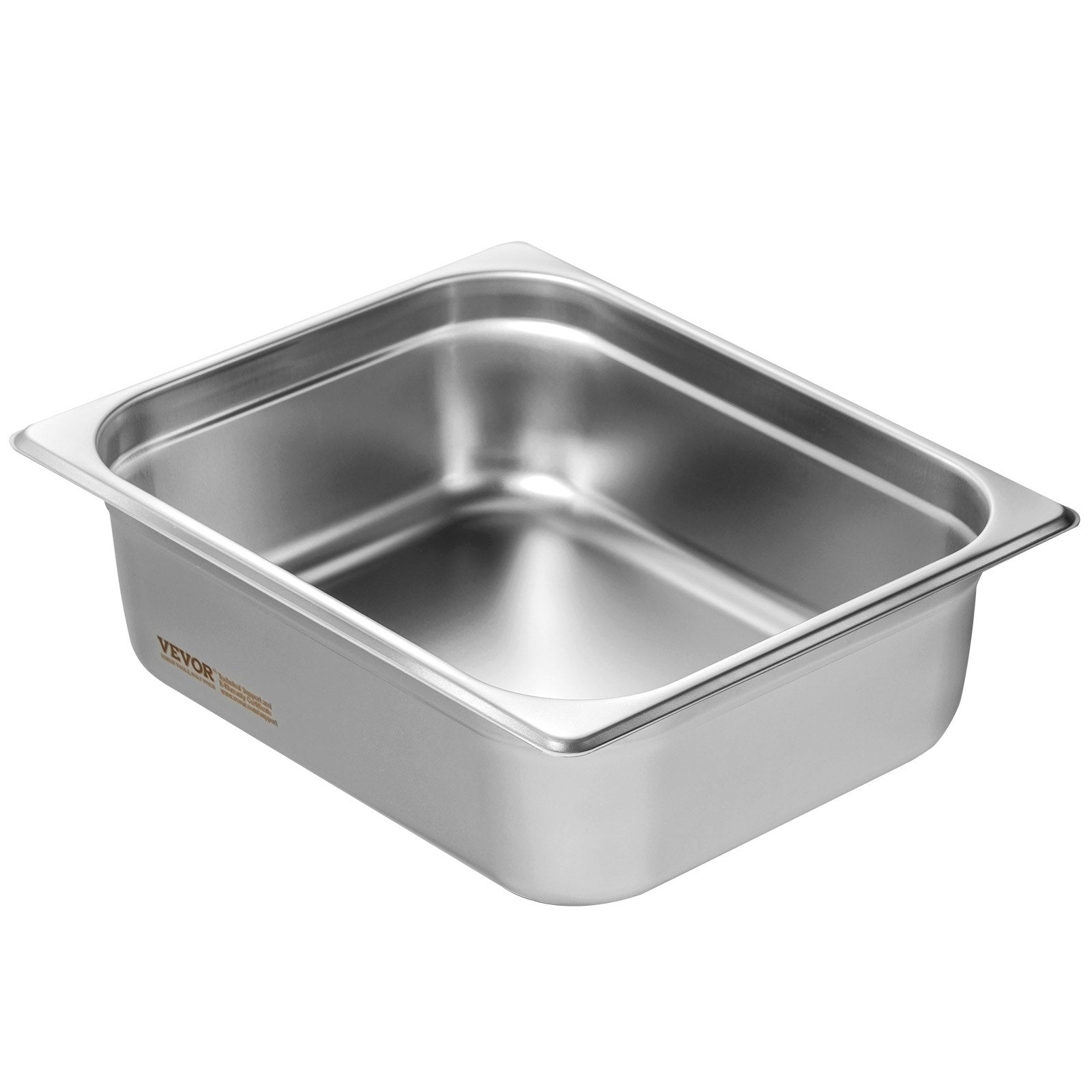 Food Storage: VEVOR 8 Pack Hotel Pans, 1/2 Size Anti-Jam Steam Pan with Lid, 0.8mm Thick Stainless Steel Steam Table Pan, 4-Inch Deep Commercial Table Pan, Catering Storage Food Pan, for Industrial & Scientific