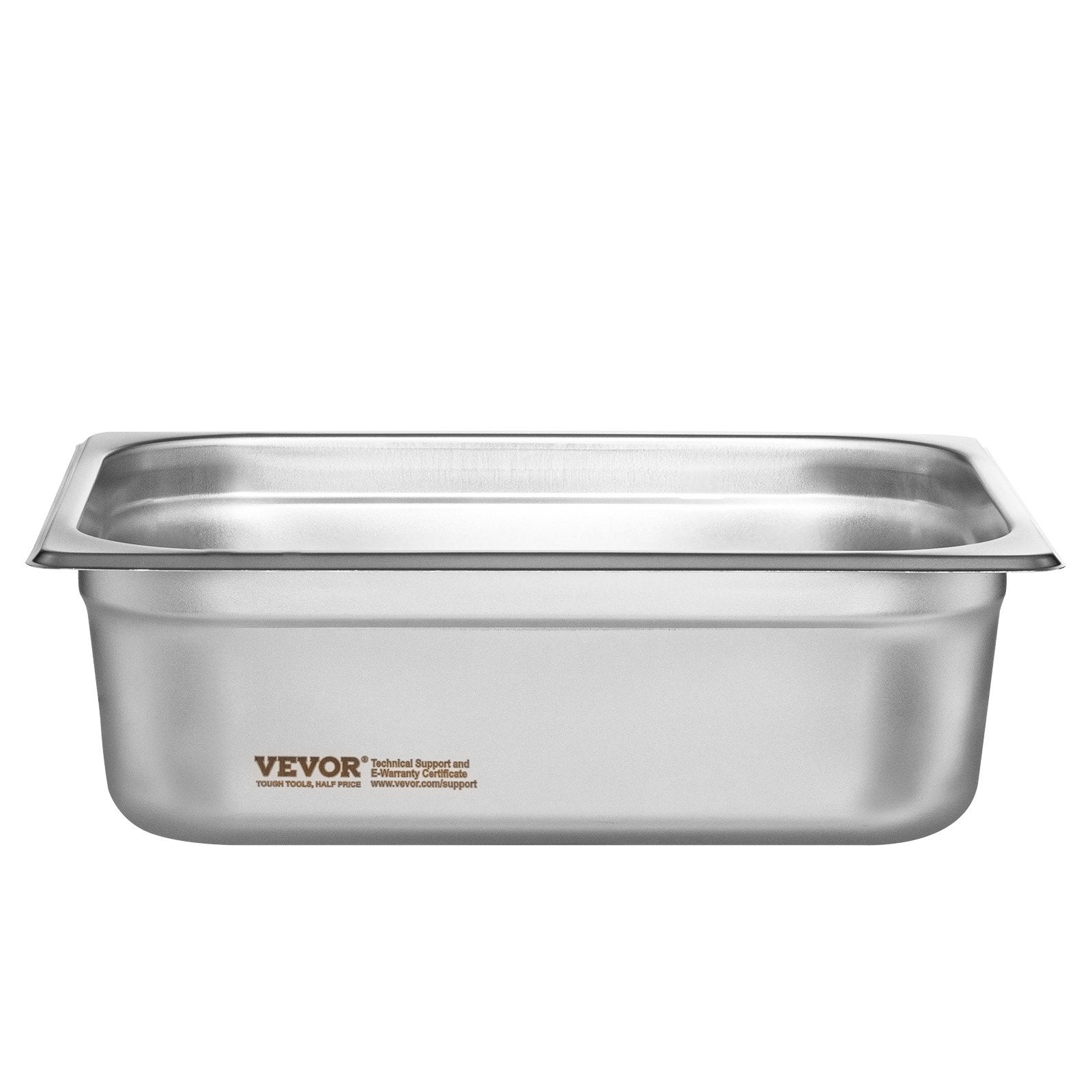 Food Storage: VEVOR 8 Pack Hotel Pans, 1/2 Size Anti-Jam Steam Pan with Lid, 0.8mm Thick Stainless Steel Steam Table Pan, 4-Inch Deep Commercial Table Pan, Catering Storage Food Pan, for Industrial & Scientific