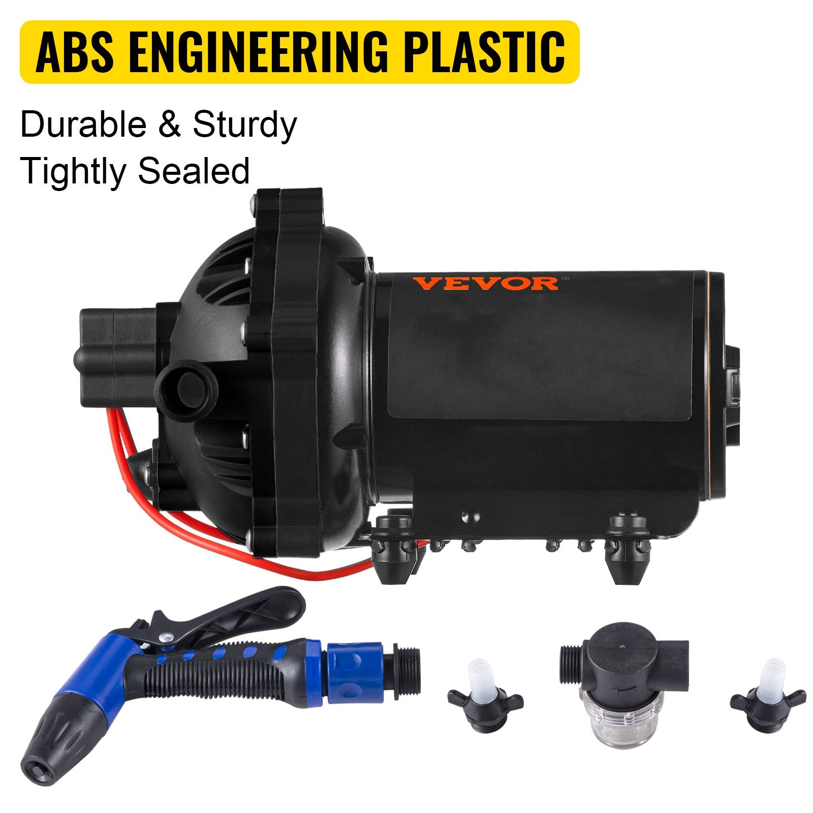 Fuel & Exhaust: VEVOR RV Water Pump 5.3 GPM 5.5 Gallons Per Minute 12V Water Pump Automatic 70 PSI Diaphragm Pump with 25 Foot Coiled Hose Washdown Pumps for Boats Caravan Rv Marine Yacht