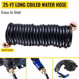 Fuel & Exhaust: VEVOR RV Water Pump 5.3 GPM 5.5 Gallons Per Minute 12V Water Pump Automatic 70 PSI Diaphragm Pump with 25 Foot Coiled Hose Washdown Pumps for Boats Caravan Rv Marine Yacht