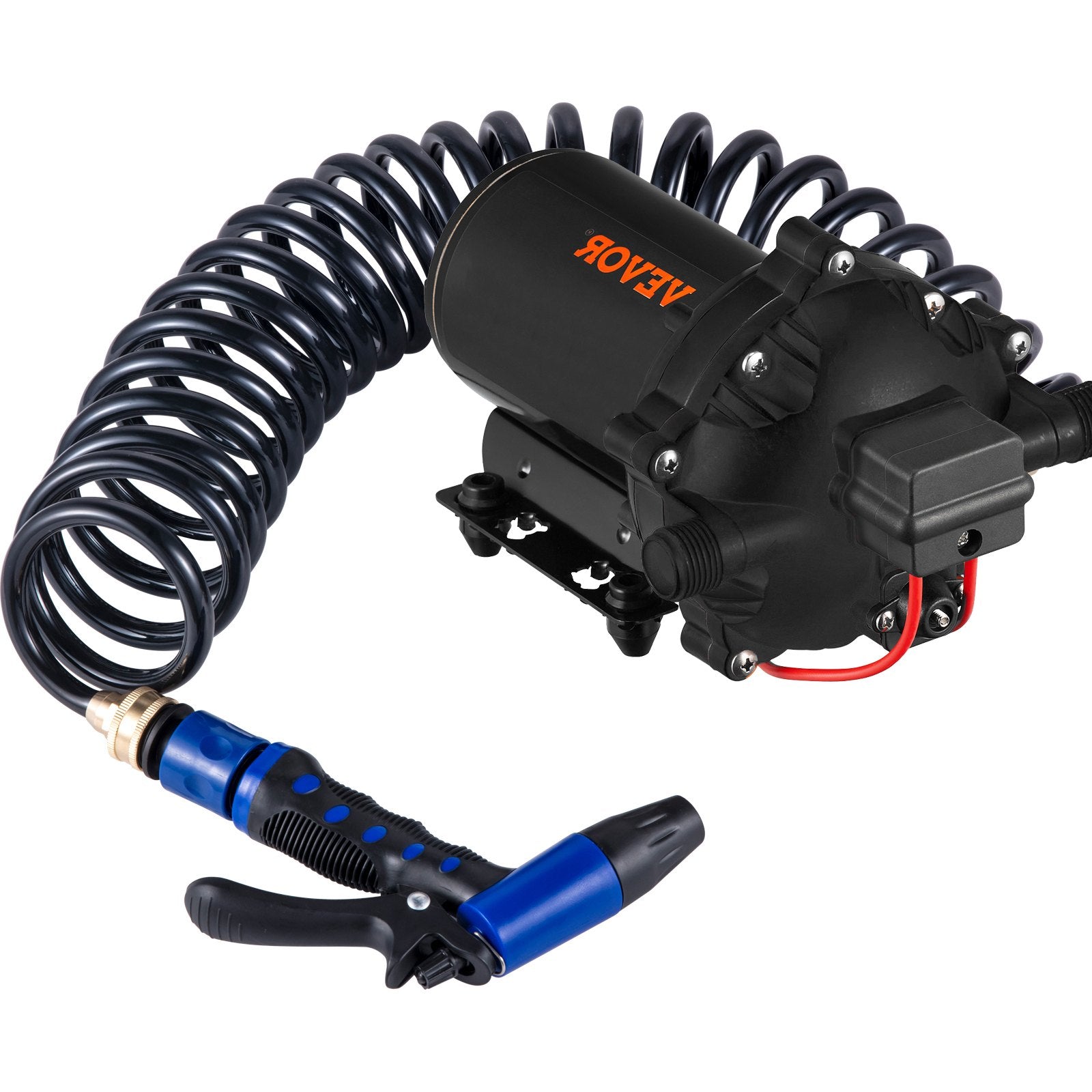 Fuel & Exhaust: VEVOR RV Water Pump 5.3 GPM 5.5 Gallons Per Minute 12V Water Pump Automatic 70 PSI Diaphragm Pump with 25 Foot Coiled Hose Washdown Pumps for Boats Caravan Rv Marine Yacht