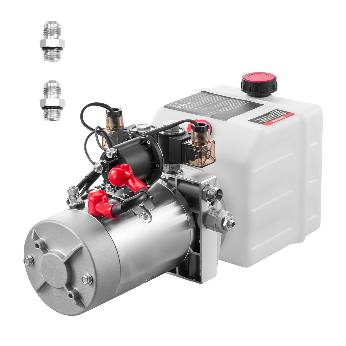 3 L Hydraulic Power Unit, Double Acting Dump Trailer Pump, 22 MPa Max Relief Pressure & 3.4 L/min Flow Rate, DC 12V Hydraulic Pump with Metal Reservoir for Dump Trailer Car Lifting