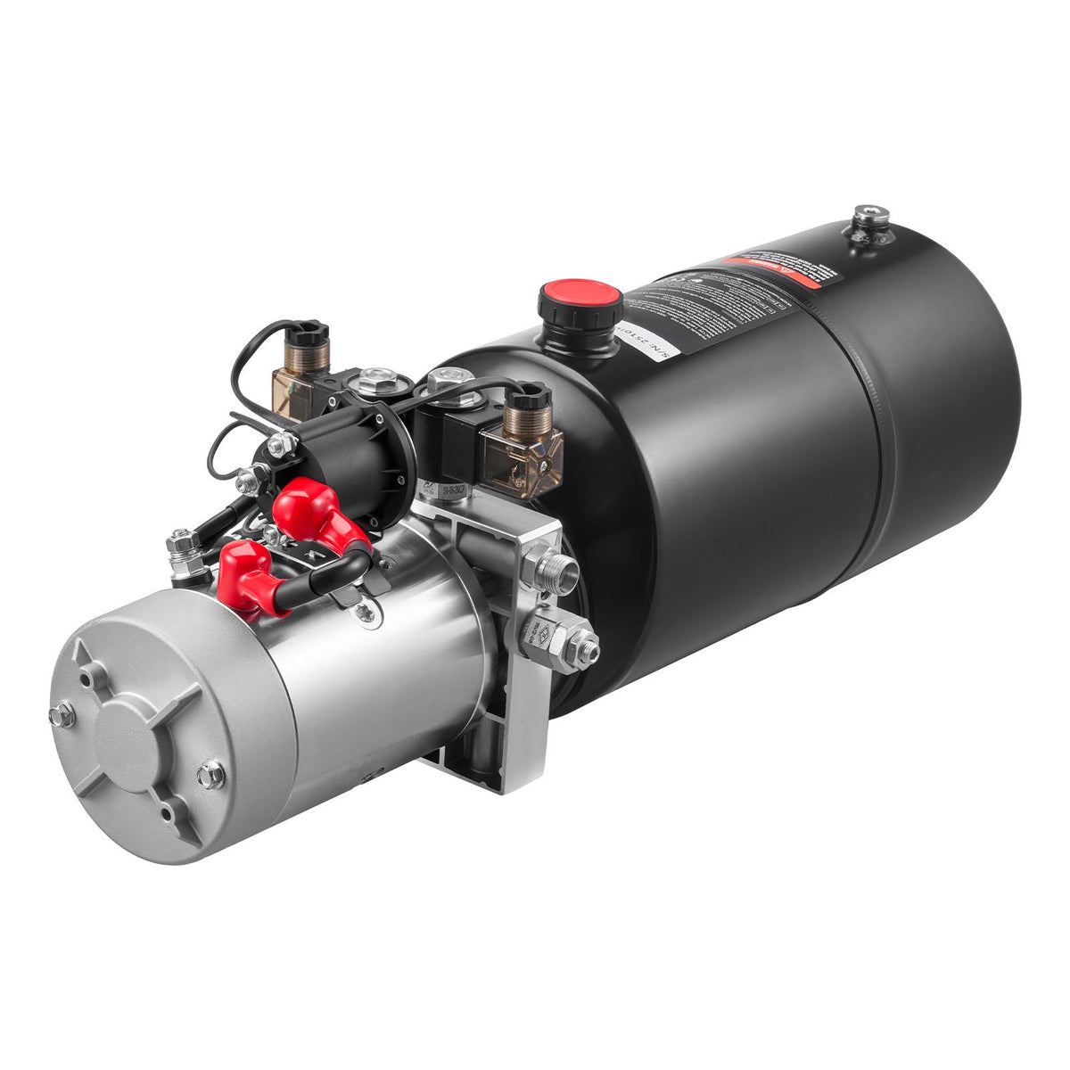 8 L Hydraulic Power Unit, Double Acting Dump Trailer Pump, 22 MPa Max Relief Pressure & 3.4 L/min Flow Rate, DC 12V Hydraulic Pump with Metal Reservoir for Dump Trailer Car Lifting