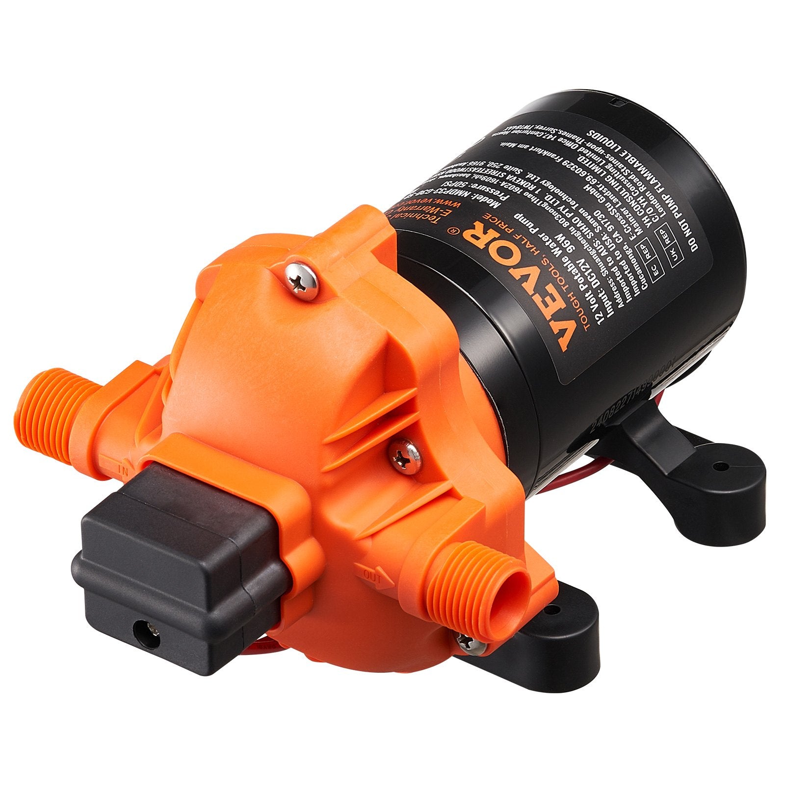 Fuel & Exhaust: VEVOR Diaphragm Pump 3GPM 11.36 L/min 3-Chamber Water Pump Pressure Switch