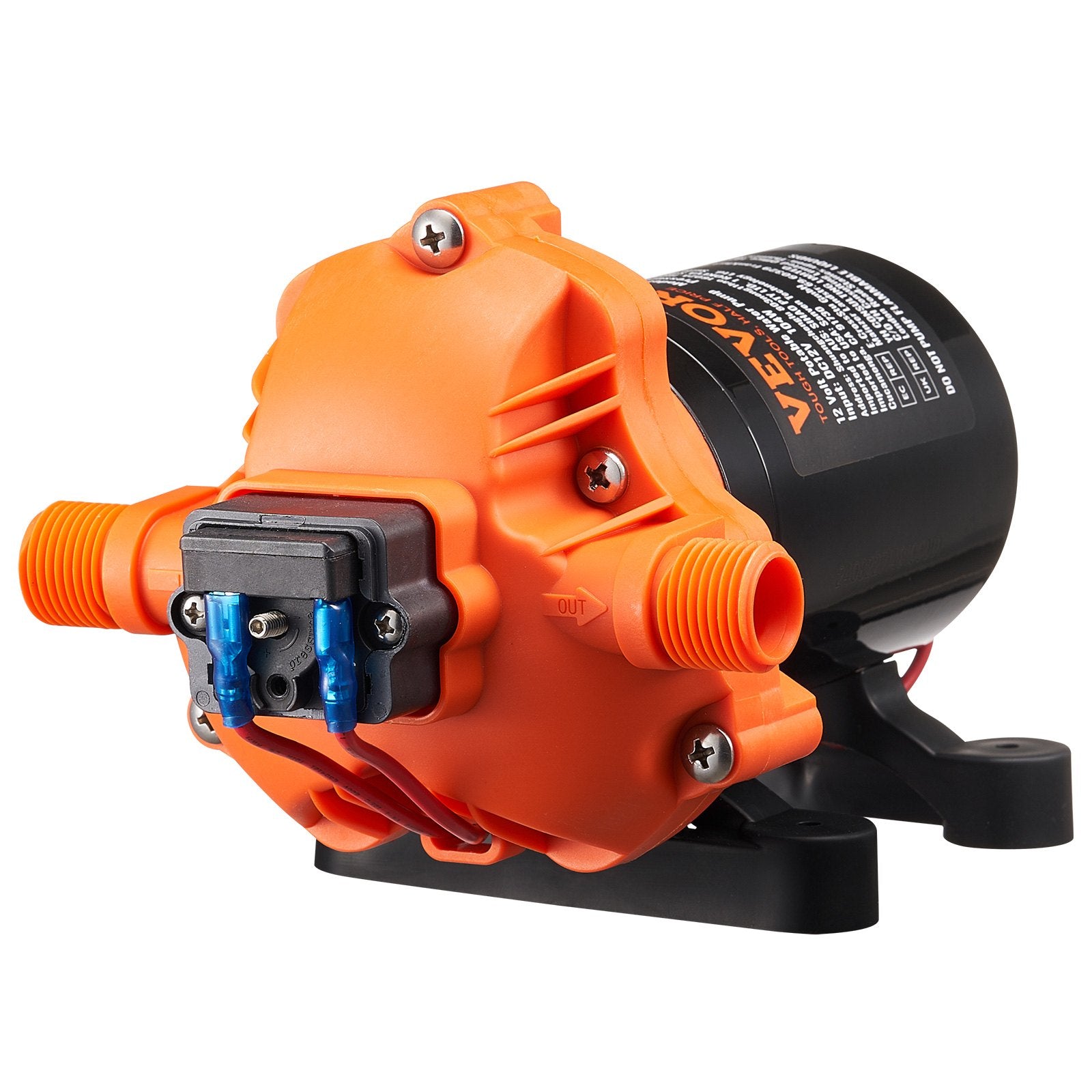 Fuel & Exhaust: VEVOR Diaphragm Pump 3.5GPM 13.25L/min 3-Chamber Water Pump Pressure Switch