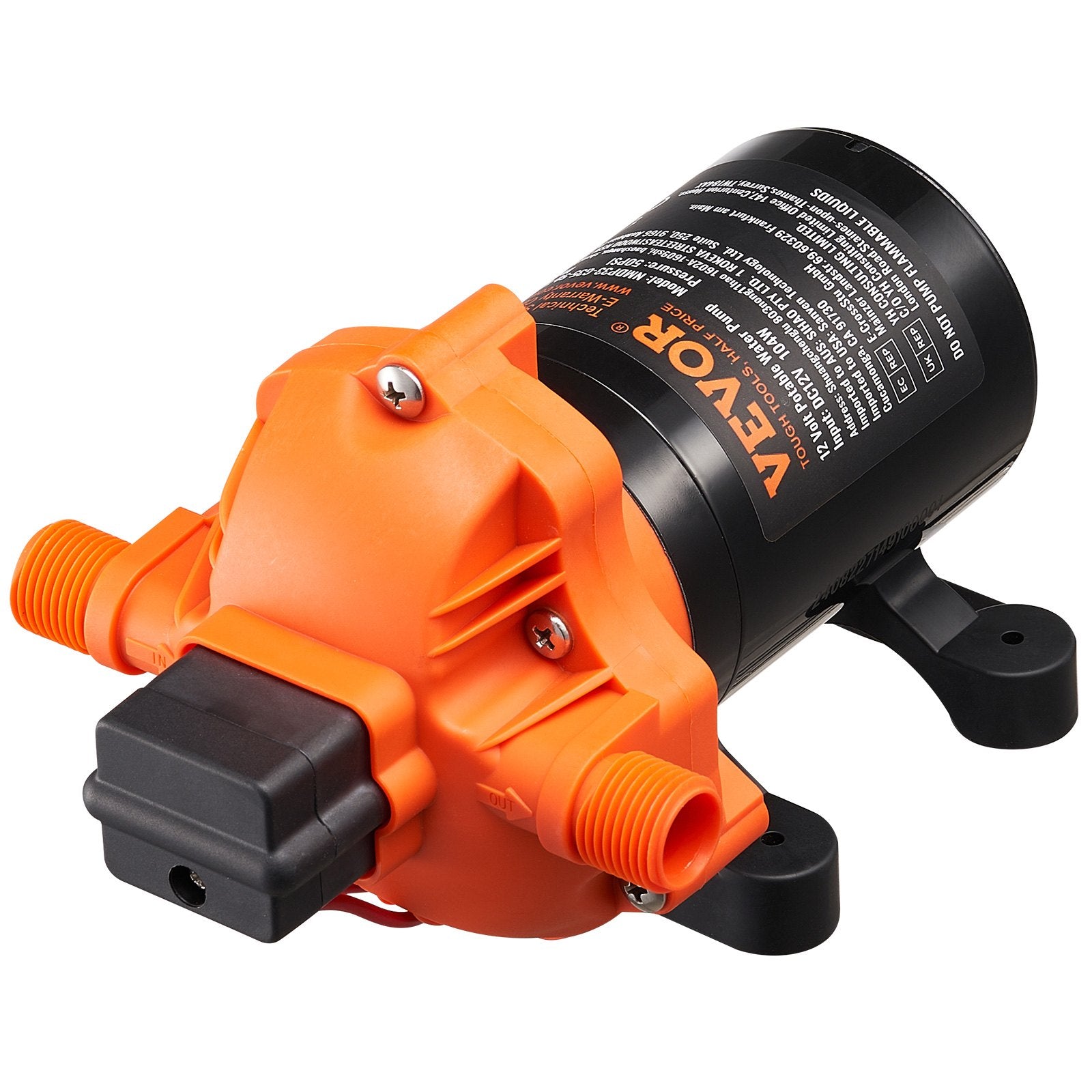 Fuel & Exhaust: VEVOR Diaphragm Pump 3.5GPM 13.25L/min 3-Chamber Water Pump Pressure Switch