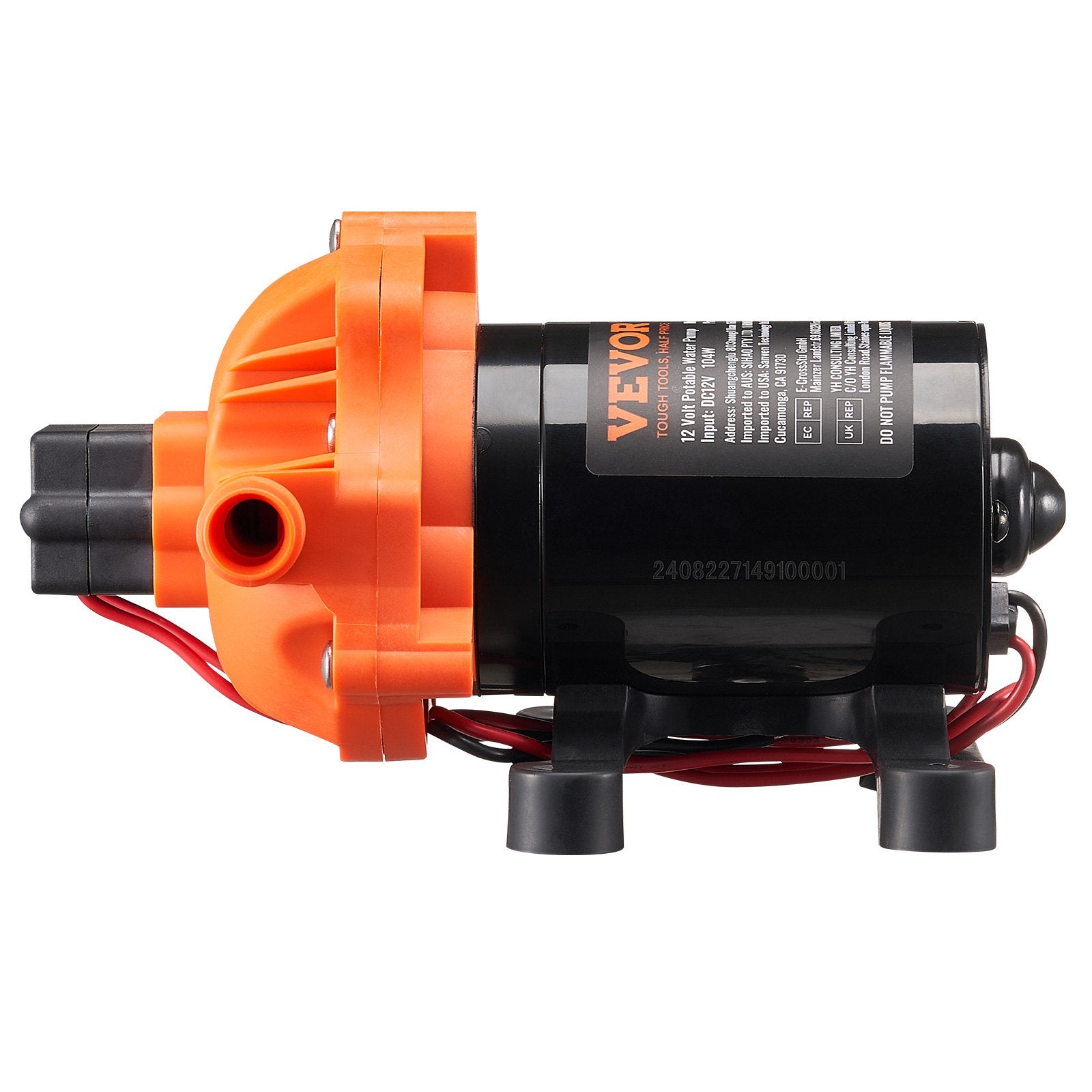 Fuel & Exhaust: VEVOR Diaphragm Pump 3.5GPM 13.25L/min 3-Chamber Water Pump Pressure Switch
