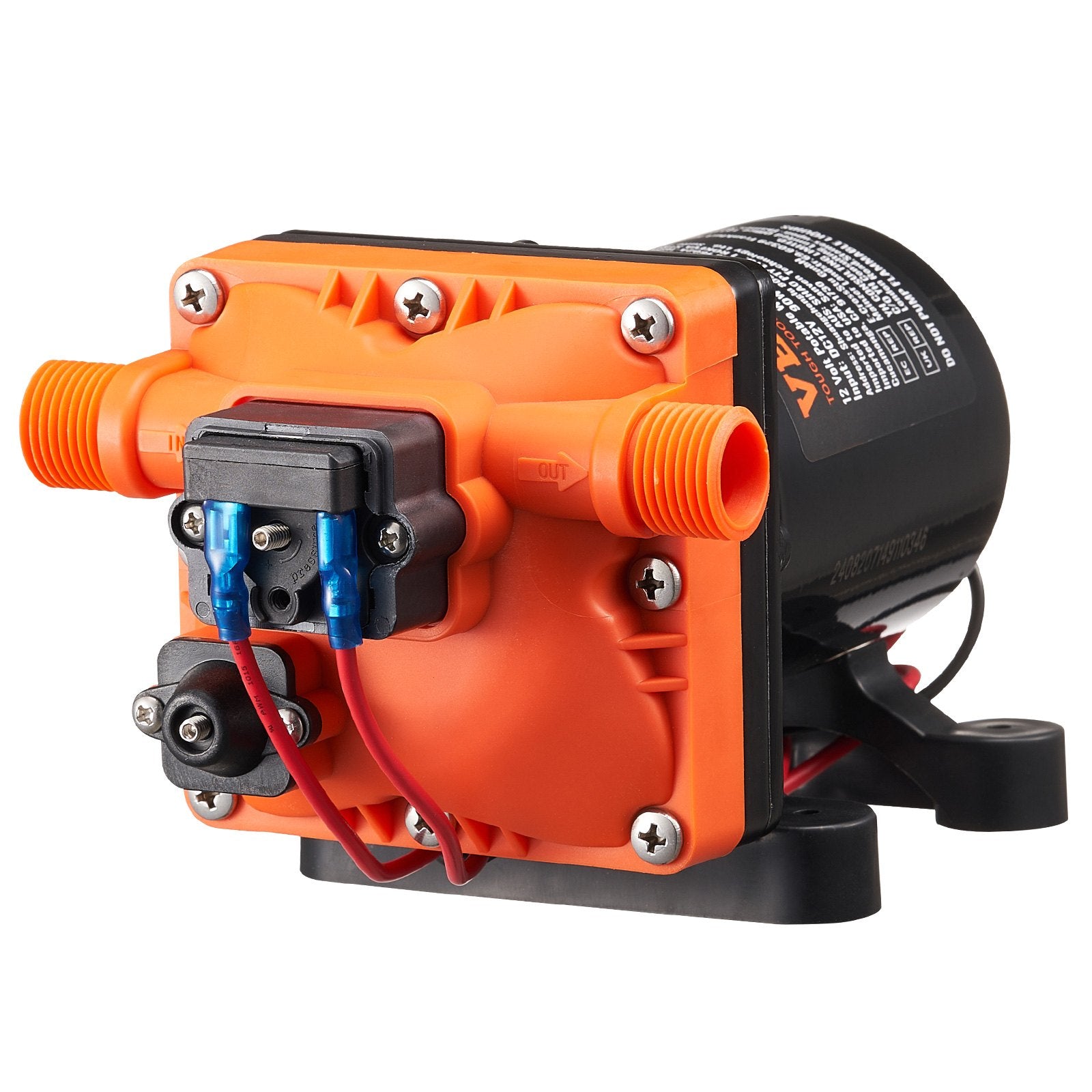 Fuel & Exhaust: VEVOR Diaphragm Pump 3GPM 11.36 L/min 4-Chamber Water Pump Pressure Switch