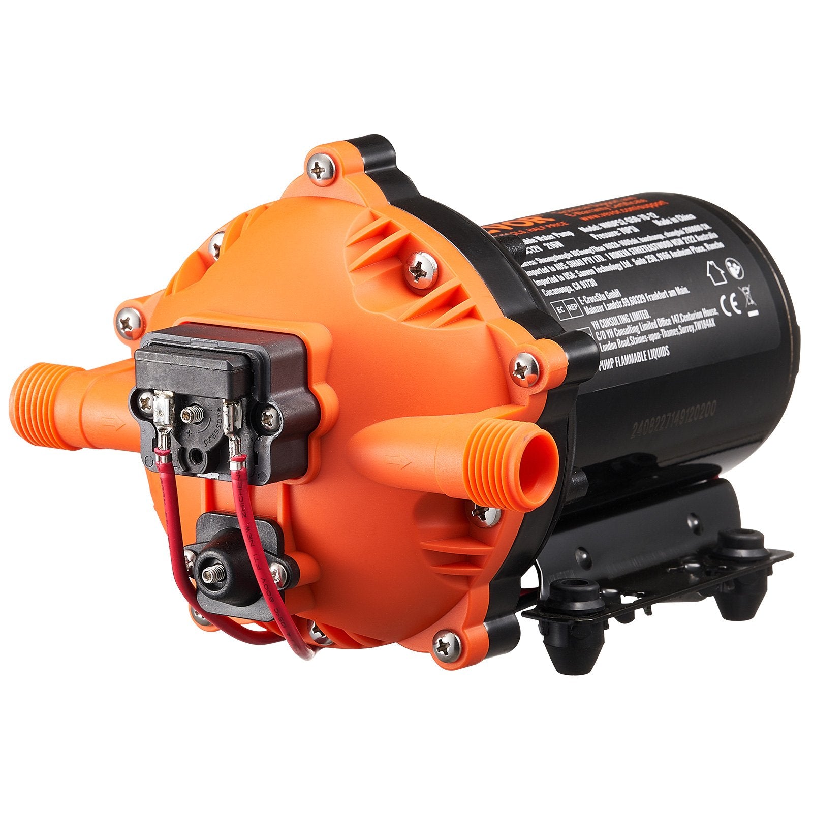 Fuel & Exhaust: VEVOR Diaphragm Pump 5GPM 18.93 L/min 5-Chamber Water Pump Pressure Switch