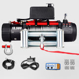Automotive Lifts & Hoists: VEVOR Electric Winch Recovery 12v 13500Lb / 6125Kg,Electric Truck Winch with Handle and Wireless Remote Control,13500Lb /6125Kg Electric Truck Winch with 92 ft Strong Steel Cable