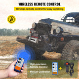 Automotive Lifts & Hoists: VEVOR Electric Winch Recovery 12v 13500Lb / 6125Kg,Electric Truck Winch with Handle and Wireless Remote Control,13500Lb /6125Kg Electric Truck Winch with 92 ft Strong Steel Cable