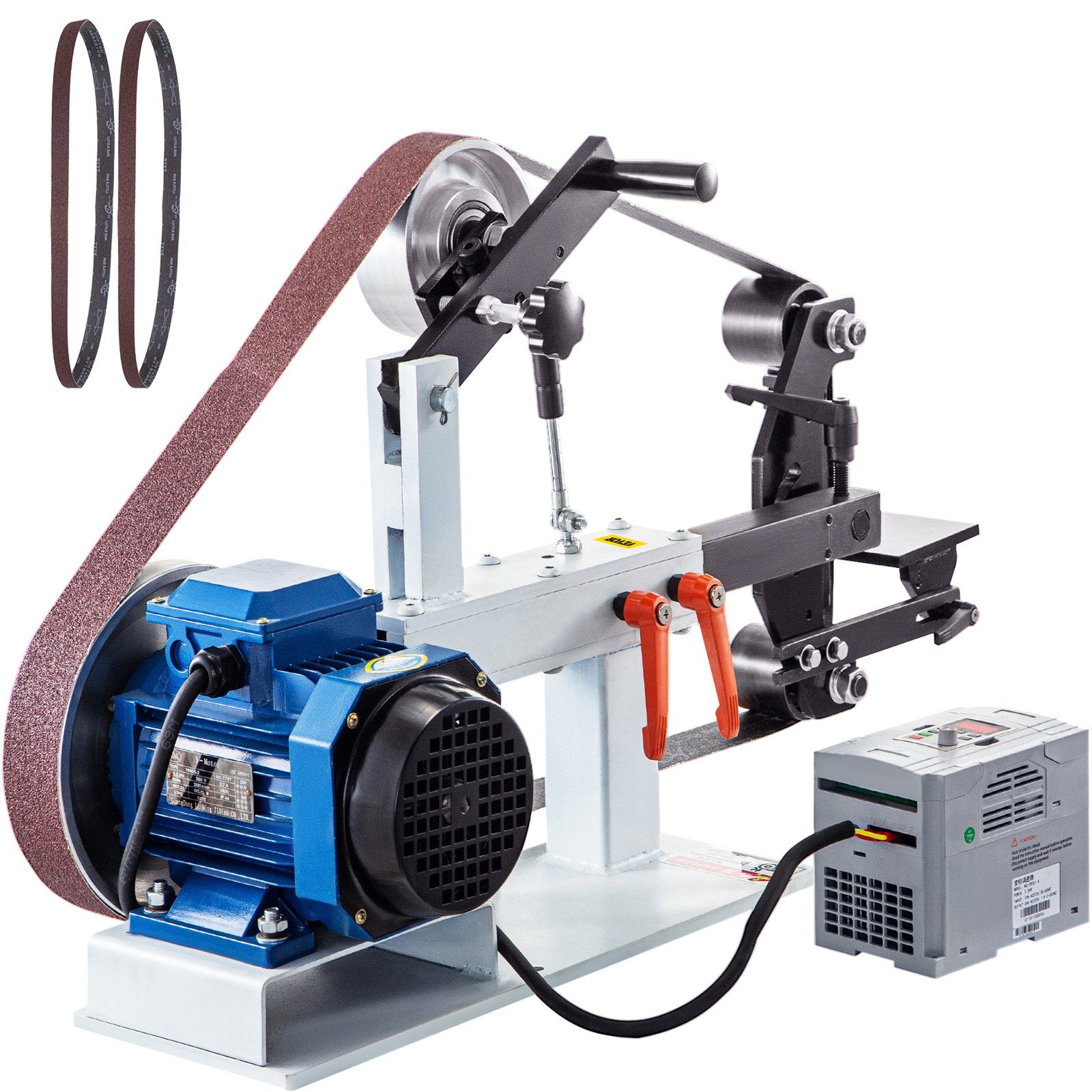 Outdoor Power Equipment: Vevor Belt Grinder Sander 2" x 82" Complete Chassis with 2HP Motor & VFD Combo