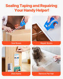 Tape & Dispensers: VEVOR Packing Tape 6 Rolls 25 Yards Clear Shipping Tape with Dispenser 2.7 Mil