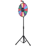 Basketball & Basketball Accessories: Vevor 18 Inch Tabletop Color Prize Wheel with Folding Tripod Floor Stand 14 Slots Dry Erase