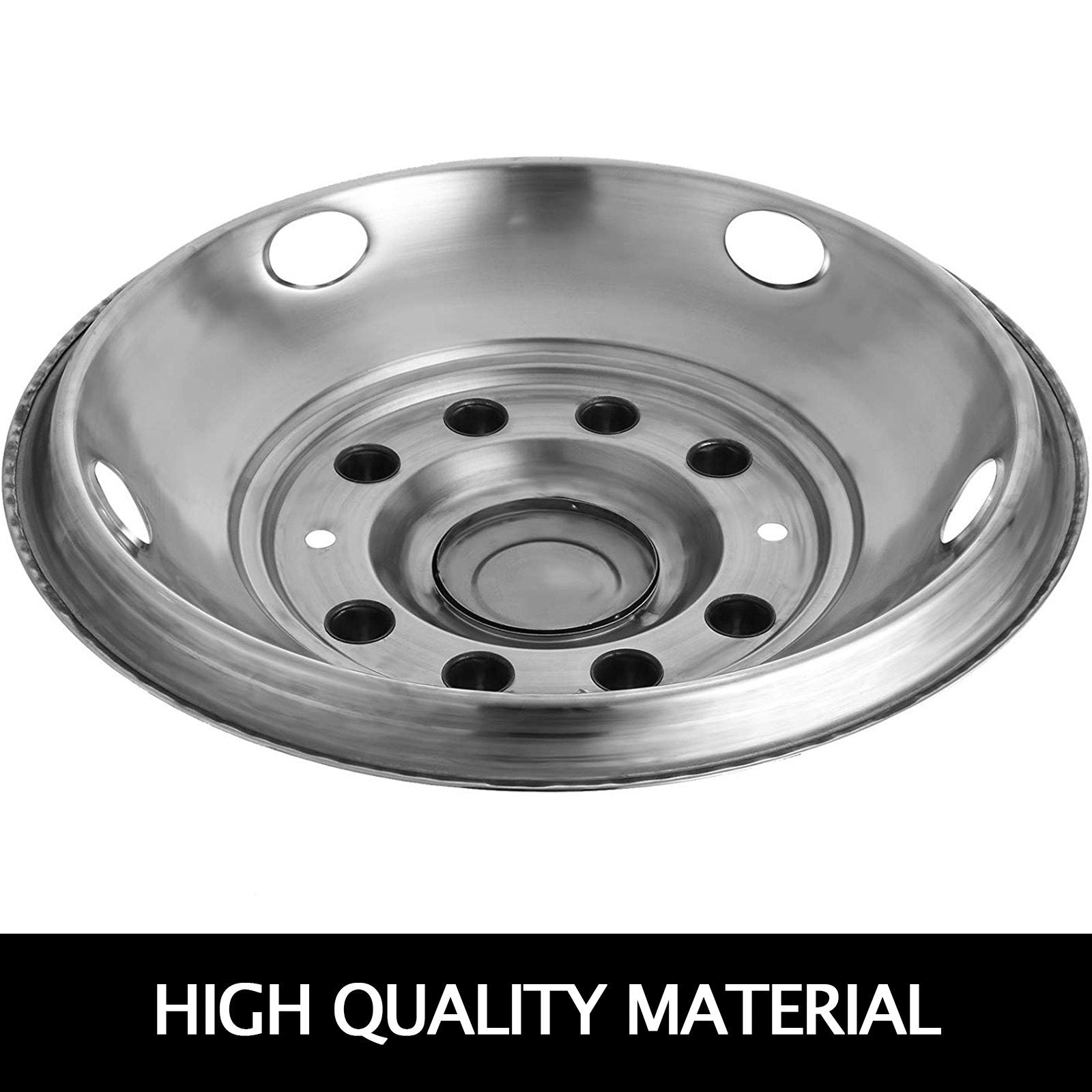 Automotive Repair & Speciality Tools: VEVOR Polished 19.5" 10 Lug Wheel Simulators Stainless Steel Bolt Kit Hubcap Kit Fit for 2005-2020 Ford F450/F550 2WD Trunk Dually Wheel Cover Set