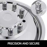Automotive Repair & Speciality Tools: VEVOR Polished 19.5" 10 Lug Wheel Simulators Stainless Steel Bolt Kit Hubcap Kit Fit for 2005-2020 Ford F450/F550 2WD Trunk Dually Wheel Cover Set