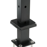 Automotive Repair & Speciality Tools: VEVOR Cable Railing Post, 42" x 1" x 2" Steel L-Shaped Hole Corner Railing Post, 12 Pre-Drilled Holes, SUS304 Stainless Steel Cable Rail Post with Horizontal and Curved Bracket, 1-Pack, Black, 106.7*2.5*5 cm