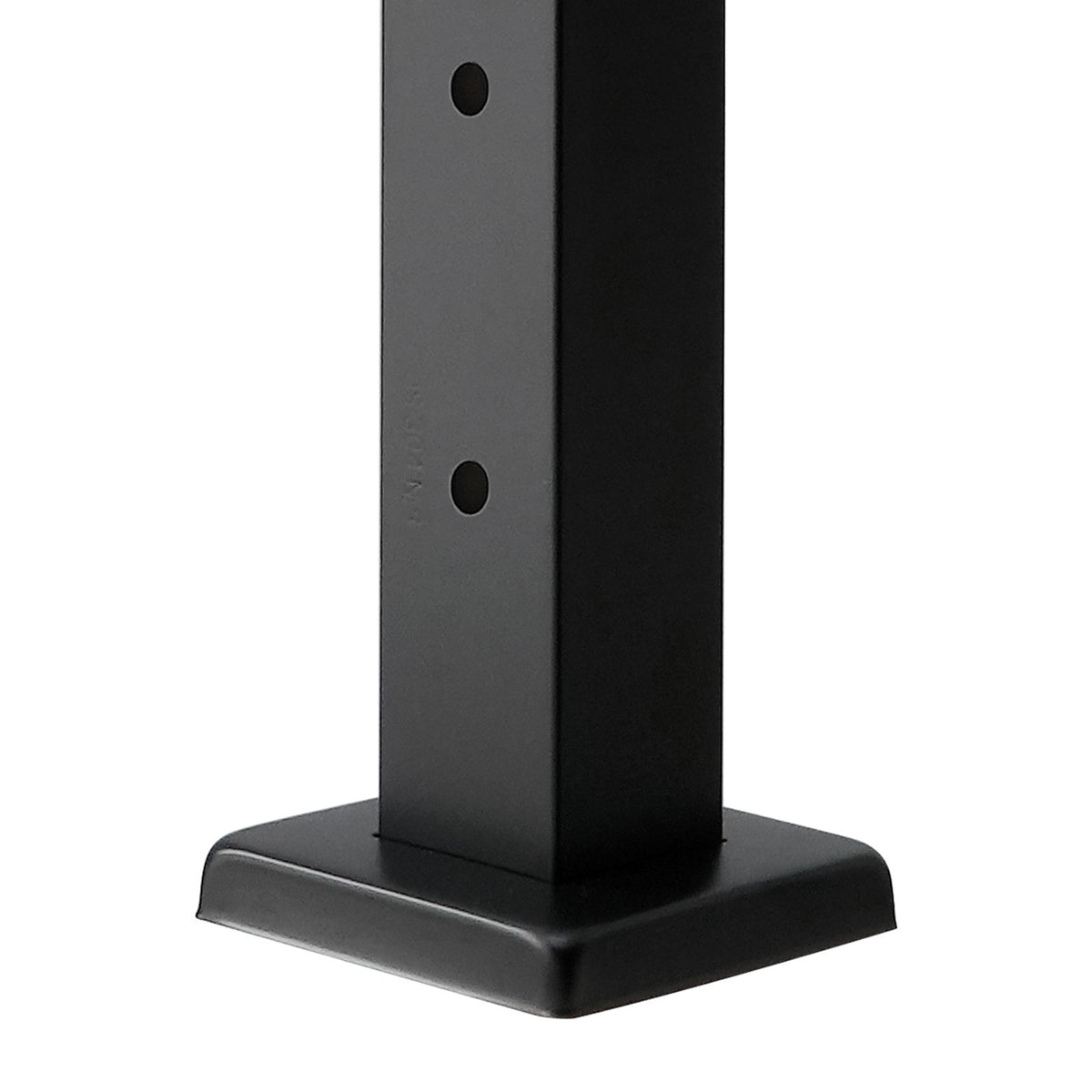 1-Pack Cable Railing Post, 91.4x5x5cm Horizontal-Hole Deck Railing Post with Pre-Drilled Holes, Stainless Steel Cable Rail Post with Horizontal and Curved Bracket, Black, 1JZLGZXHS9148RVYS001V0