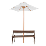 Outdoor Play Equipment: VEVOR Picnic Table Wooden Tables and Bench Set Umbrella Garden Indoor Outdoor