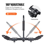 Bicycle Stands & Storage: VEVOR Kayak Roof Rack 1 Pair J-Bar, Soft Roof Rack, Top Mount Tie Down, Carrier for kayak, Surf Board, Canoe, SUP, Ski Board, Mount on Car, SUV, Truck, 2 Kayaks