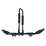 Bicycle Stands & Storage: VEVOR Kayak Roof Rack 1 Pair J-Bar, Soft Roof Rack, Top Mount Tie Down, Carrier for kayak, Surf Board, Canoe, SUP, Ski Board, Mount on Car, SUV, Truck, 2 Kayaks
