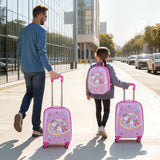 Mouse & Accessories: VEVOR Kids Luggage Set, 2 Piece, 45.7 cm Hardside Rolling Wheels Suitcase with Hard-Shell Backpack, Unicorn Kids Carry on Luggage Set, Holiday Birthday Present for Girls & Boys, Airline Approved