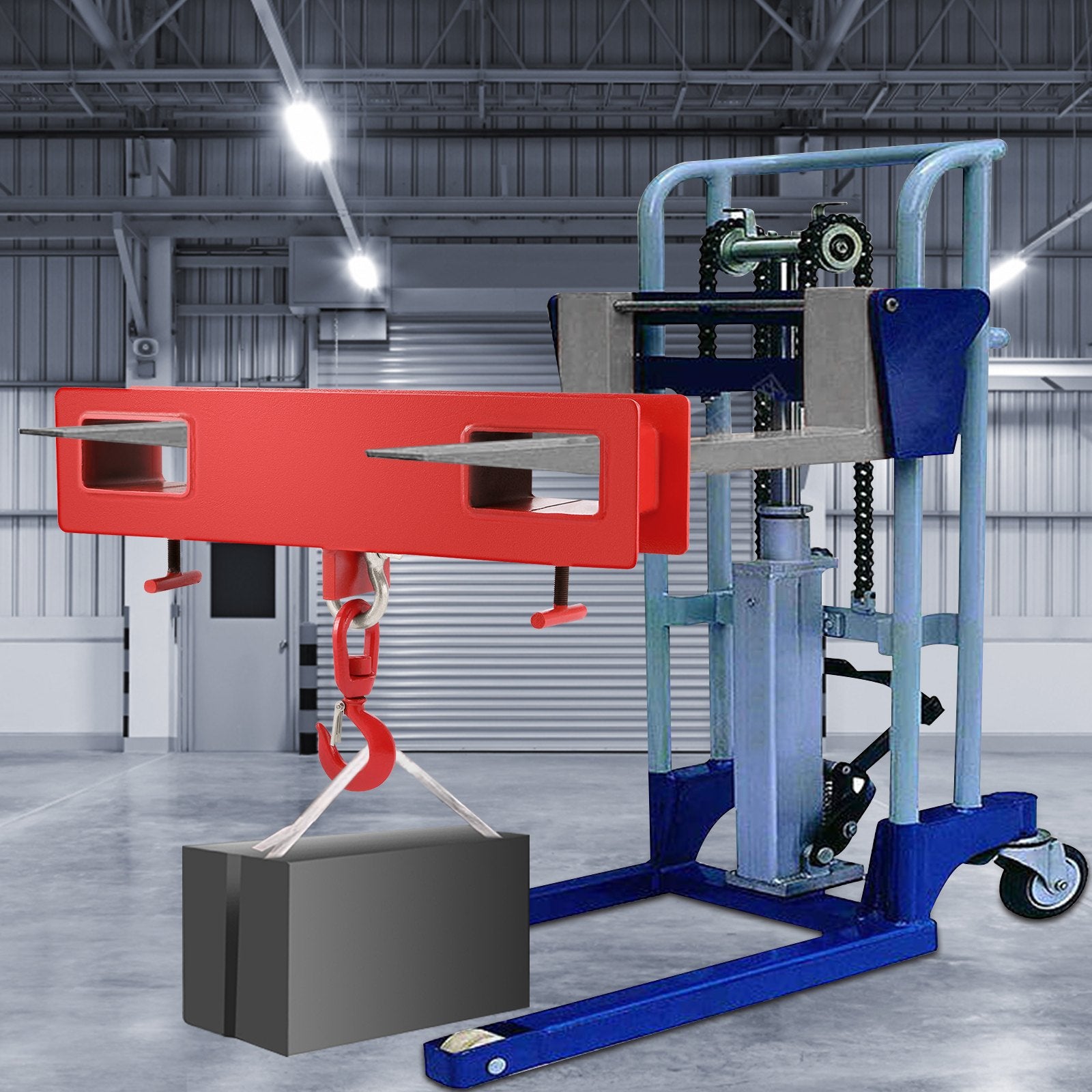 Automotive Lifts & Hoists: VEVOR Forklift Lifting Hook 6000 LBS Capacity Forklift Lifting Hoist Swivel Hook Mobile Crane Forklift Attachments
