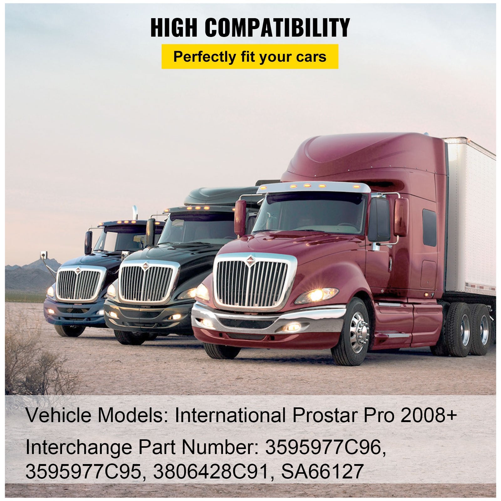 Automotive Parts: VEVOR 2PCS Cab Shock Absorber International Prostar 2008+ 3595977C95 3595977C96