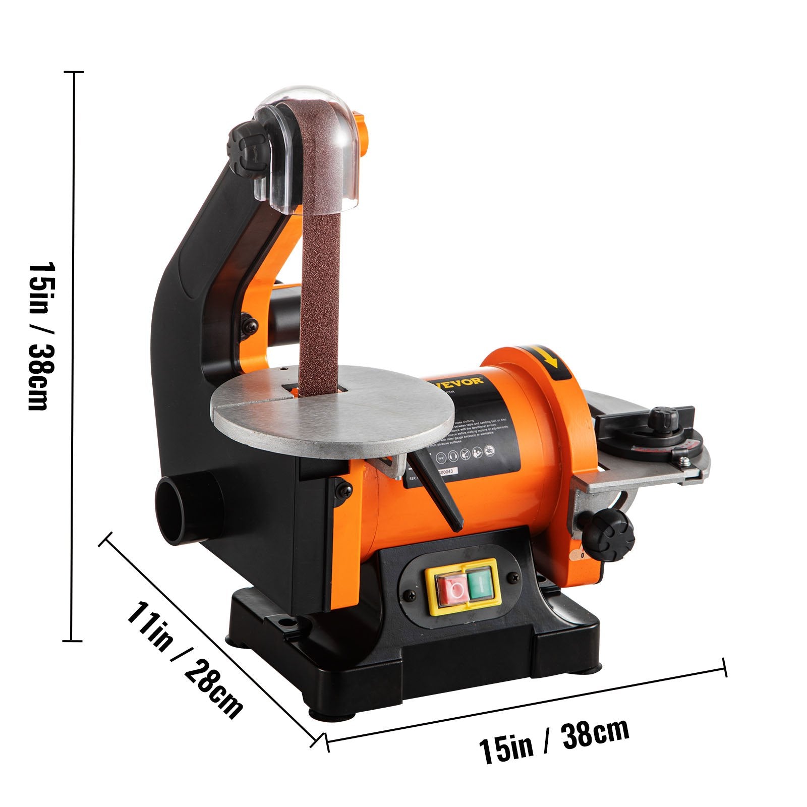 Automotive Gauges: VEVOR Belt Sander 300W Grinder Sander 1 x 30 Inch Electric Belt & Disc Sander 2950 RPM Variable Speed (300W)