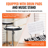 Drums: VEVOR 30 Note Glockenspiel Xylophone Bell Kit, Professional Percussion Instrument Set with Mallets, Drum Sticks, Music Stand,  8" Practice Pad, Adjustable Stand and Carrying Bag for Students & Adults