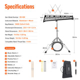 Drums: VEVOR 30 Note Glockenspiel Xylophone Bell Kit, Professional Percussion Instrument Set with Mallets, Drum Sticks, Music Stand,  8" Practice Pad, Adjustable Stand and Carrying Bag for Students & Adults